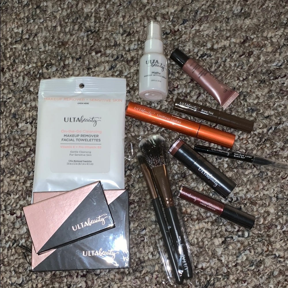 NWT Ulta Beauty Products and Makeup Bag